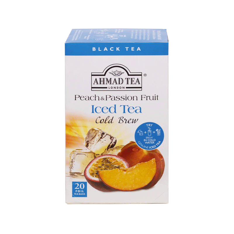 AHMED TEA PEACH&PASSION FRUIT ICED TEA COLD BREW 20`S